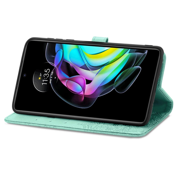 For Motorola Edge 20 Mandala Embossing Pattern Horizontal Flip Leather Case with Holder & Card Slots & Wallet & Lanyard