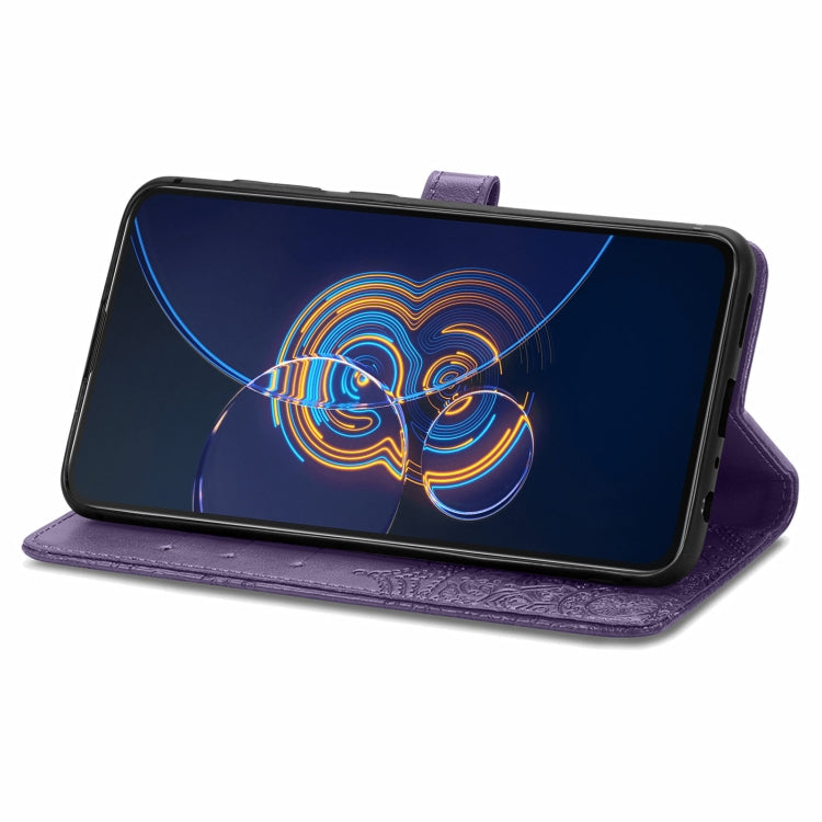 For  Asus Zenfone 8 Flip Mandala Embossing Pattern Horizontal Flip Leather Case with Holder & Card Slots & Wallet & Lanyard