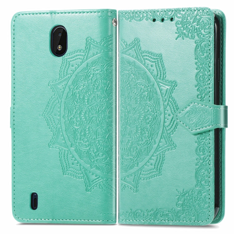 For Nokia C01 Plus Mandala Embossing Pattern Horizontal Flip Leather Case with Holder & Card Slots & Wallet & Lanyard