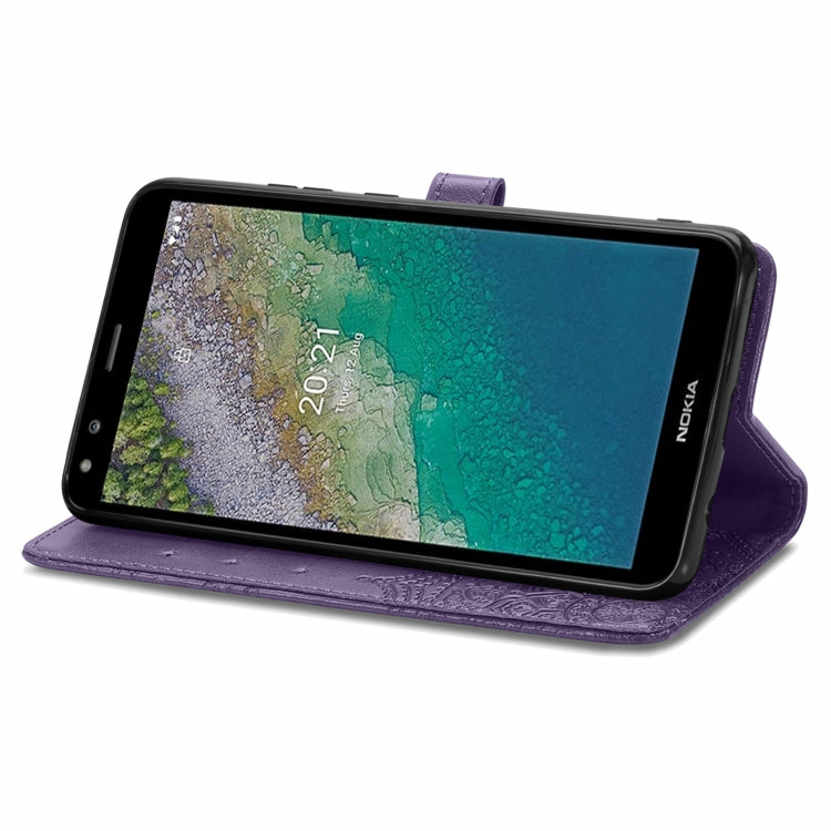 For Nokia C01 Plus Mandala Embossing Pattern Horizontal Flip Leather Case with Holder & Card Slots & Wallet & Lanyard