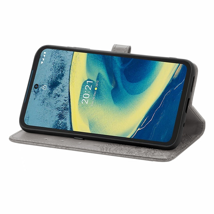 For Nokia XR 20 Mandala Embossing Pattern Horizontal Flip Leather Case with Holder & Card Slots & Wallet & Lanyard