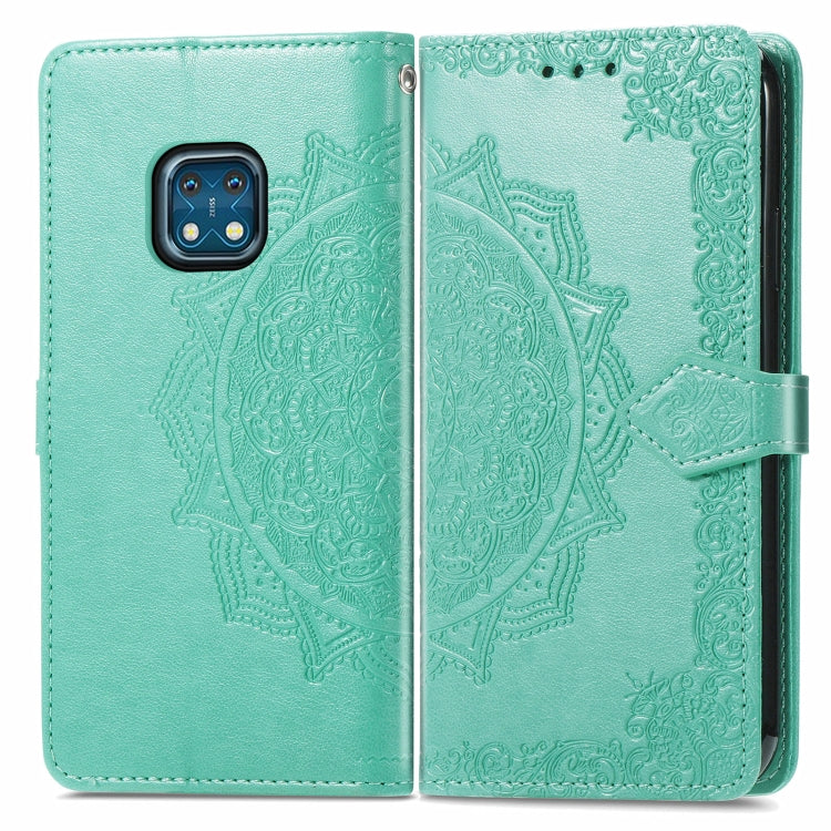 For Nokia XR 20 Mandala Embossing Pattern Horizontal Flip Leather Case with Holder & Card Slots & Wallet & Lanyard