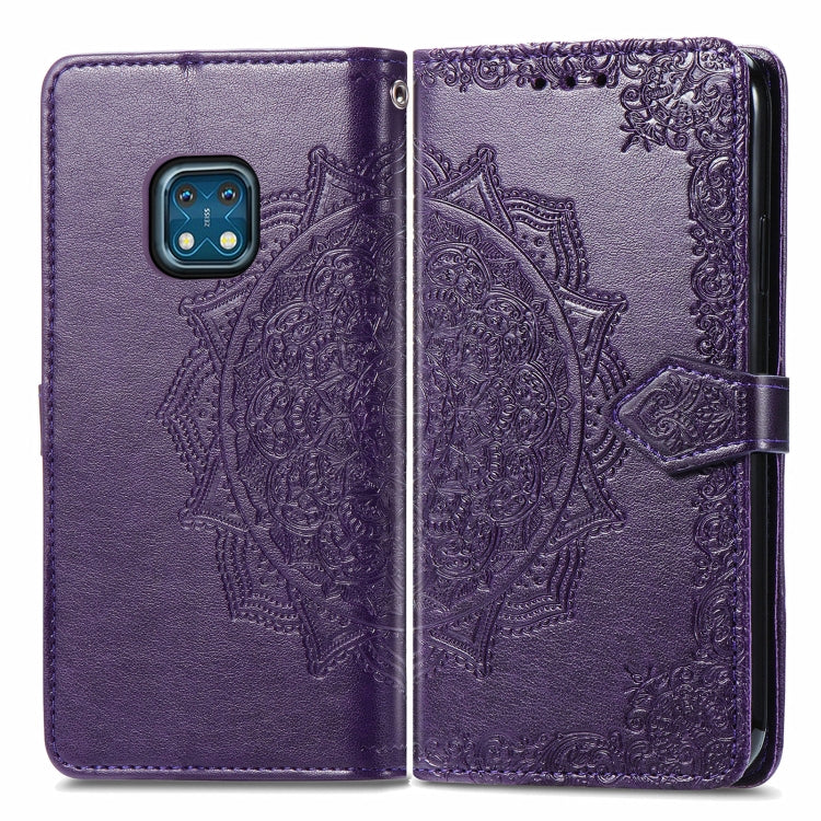 For Nokia XR 20 Mandala Embossing Pattern Horizontal Flip Leather Case with Holder & Card Slots & Wallet & Lanyard