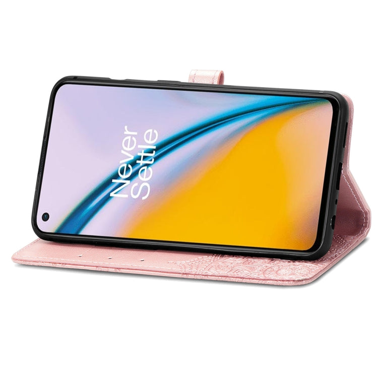 For OnePlus Nord 2 5G Mandala Embossing Pattern Horizontal Flip Leather Case with Holder & Card Slots & Wallet & Lanyard