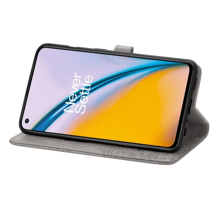 For OnePlus Nord 2 5G Mandala Embossing Pattern Horizontal Flip Leather Case with Holder & Card Slots & Wallet & Lanyard