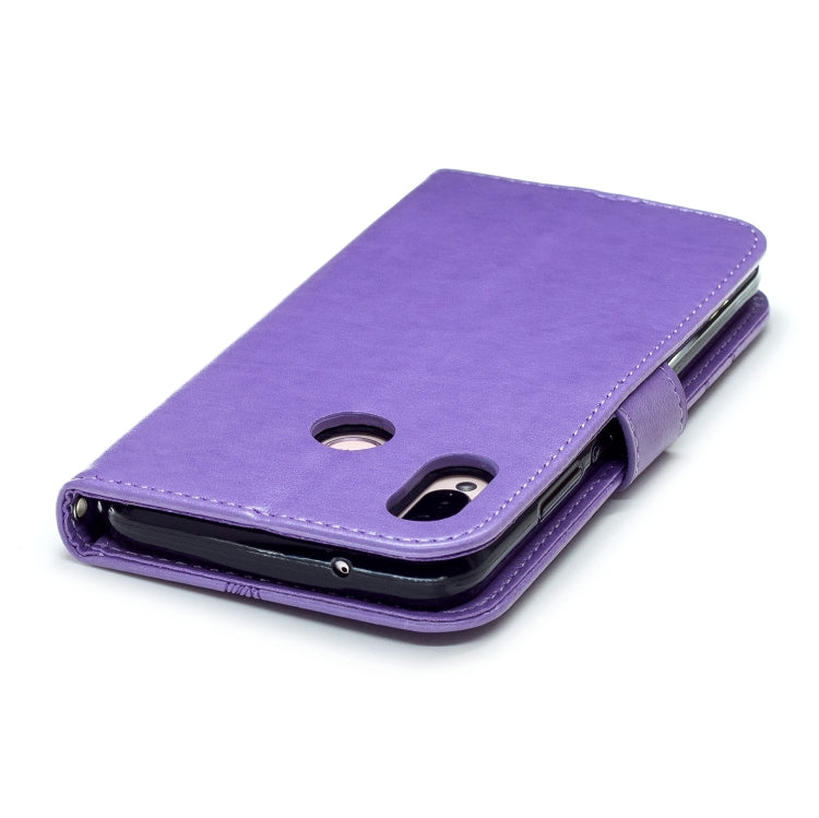 Diamond Encrusted Butterflies Love Flowers Pattern Horizontal Flip Leather Case for Huawei P20 Lite , with Holder & Card Slots & Wallet & Lanyard