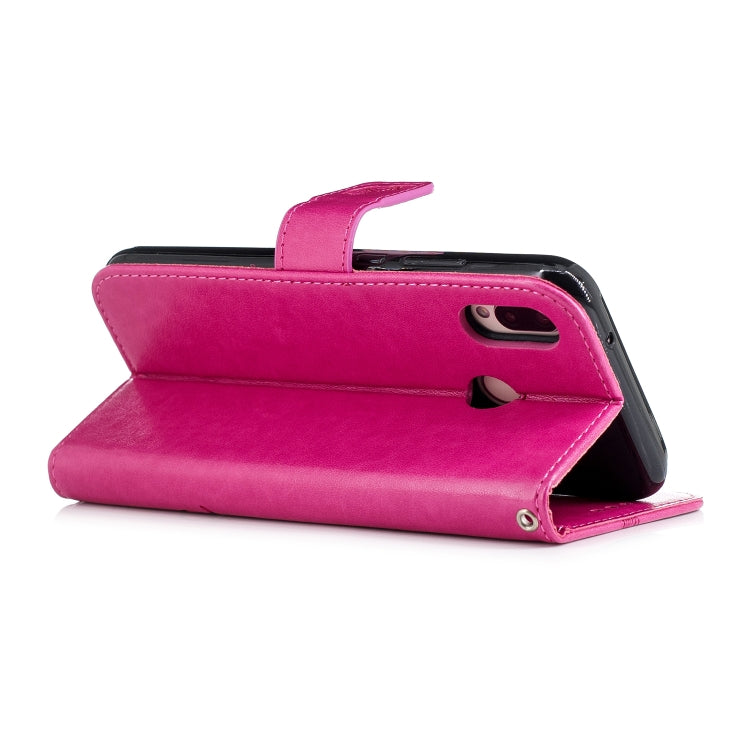 Diamond Encrusted Butterflies Love Flowers Pattern Horizontal Flip Leather Case for Huawei P20 Lite , with Holder & Card Slots & Wallet & Lanyard