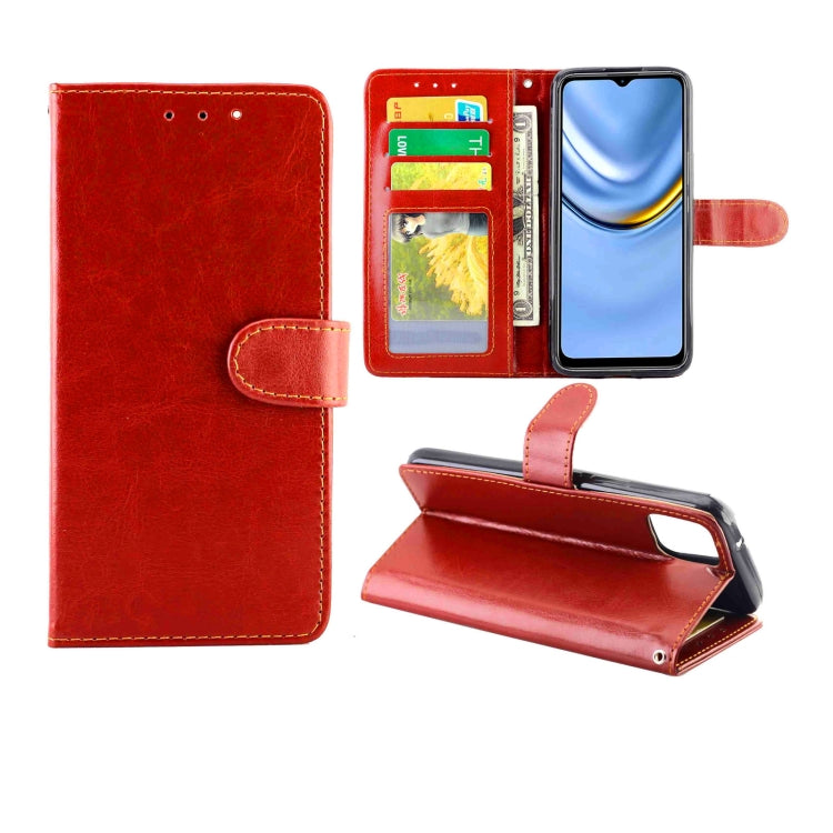 For Honor Play 20 Crazy Horse Texture Leather Horizontal Flip Protective Case with Holder & Card Slots & Wallet & Photo Frame