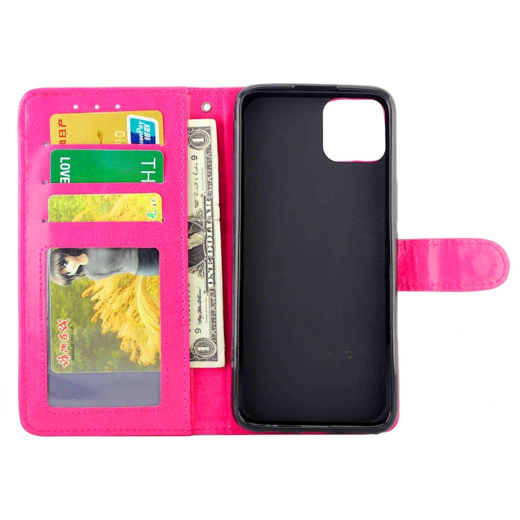 For Honor Play 20 Crazy Horse Texture Leather Horizontal Flip Protective Case with Holder & Card Slots & Wallet & Photo Frame