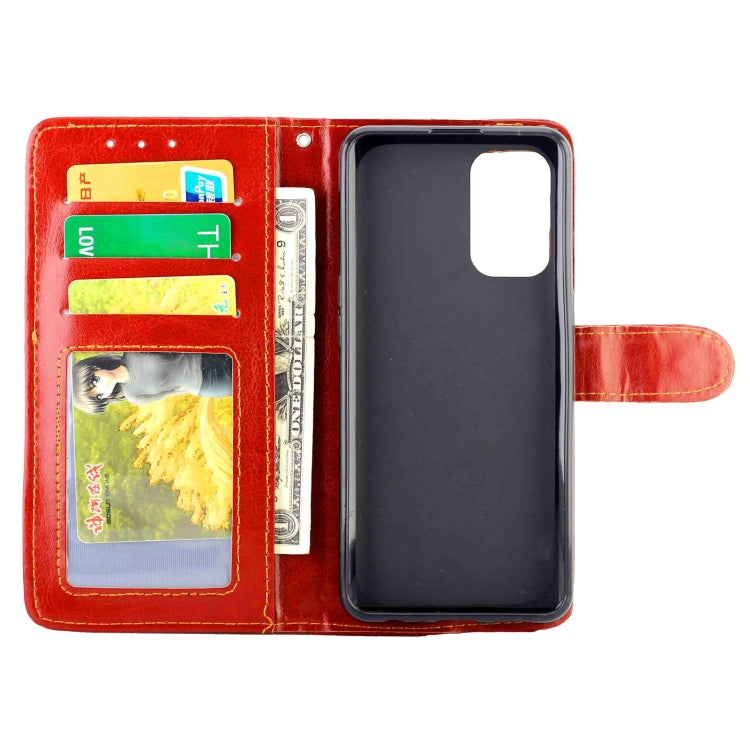 For OPPO Reno6 4G Crazy Horse Texture Leather Horizontal Flip Protective Case with Holder & Card Slots & Wallet & Photo Frame