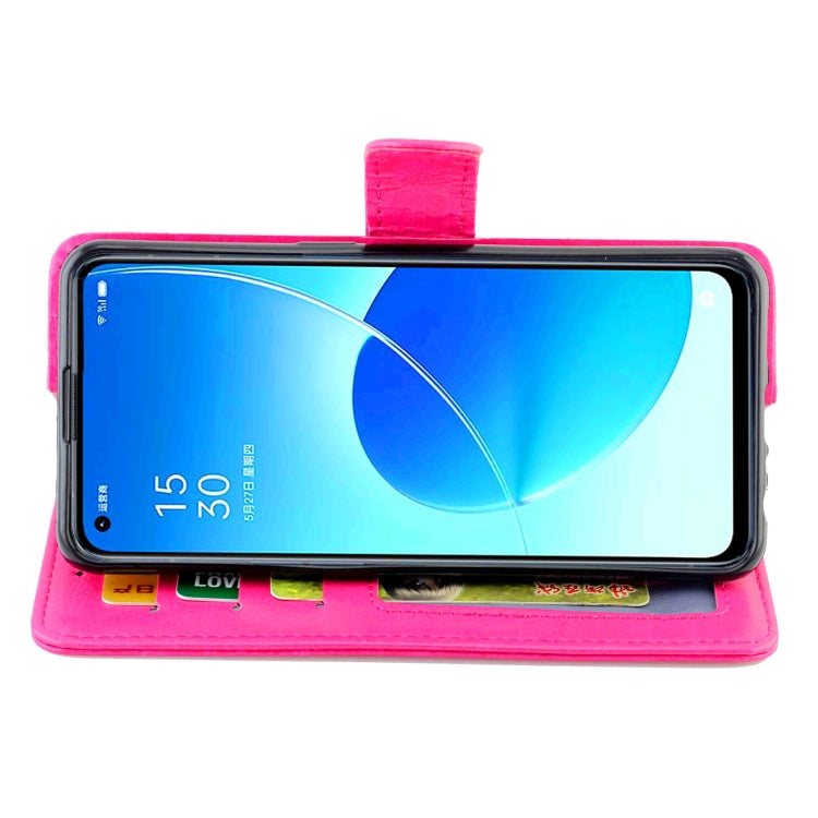 For OPPO Reno6 4G Crazy Horse Texture Leather Horizontal Flip Protective Case with Holder & Card Slots & Wallet & Photo Frame