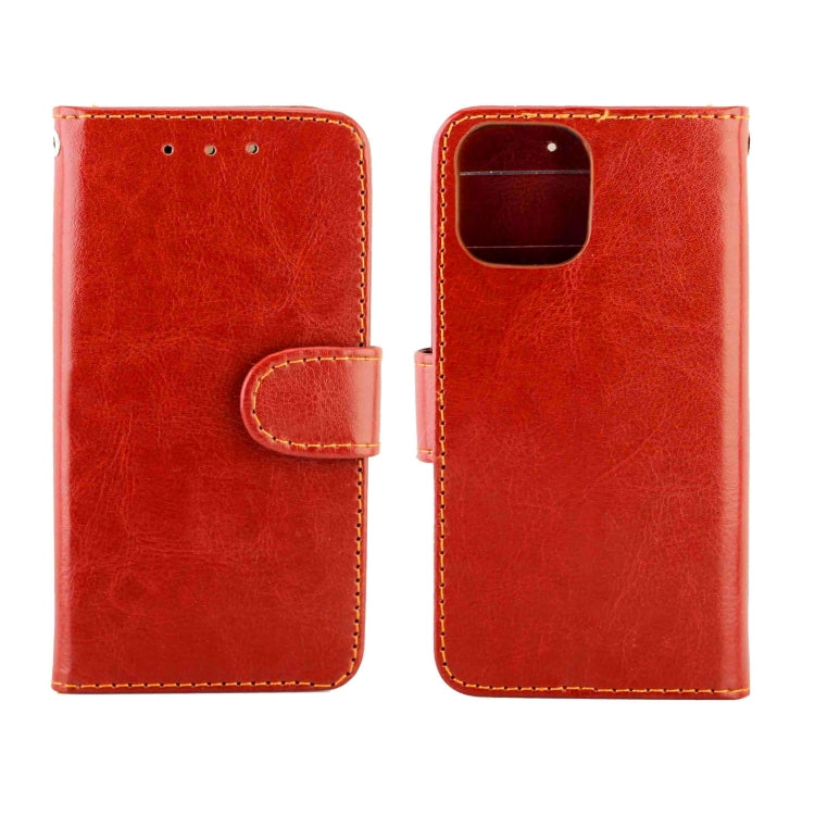 For iPhone 13 mini Crazy Horse Texture Leather Horizontal Flip Protective Case with Holder & Card Slots & Wallet & Photo Frame