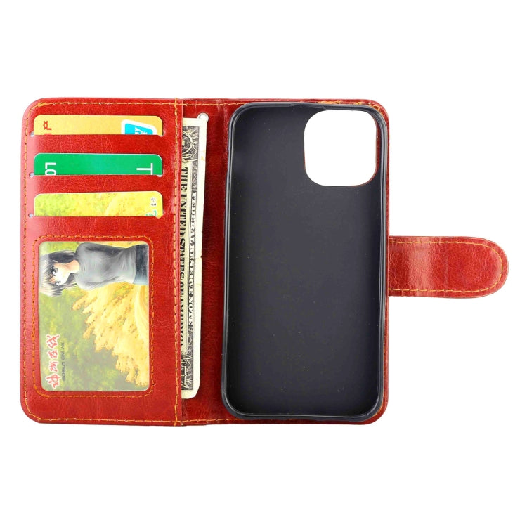 For iPhone 13 mini Crazy Horse Texture Leather Horizontal Flip Protective Case with Holder & Card Slots & Wallet & Photo Frame