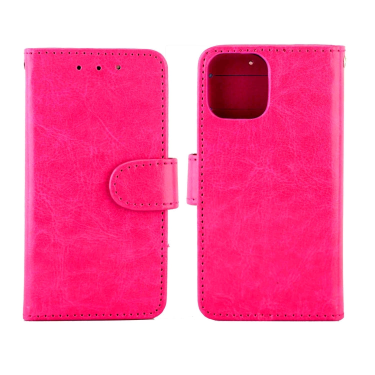 For iPhone 13 mini Crazy Horse Texture Leather Horizontal Flip Protective Case with Holder & Card Slots & Wallet & Photo Frame