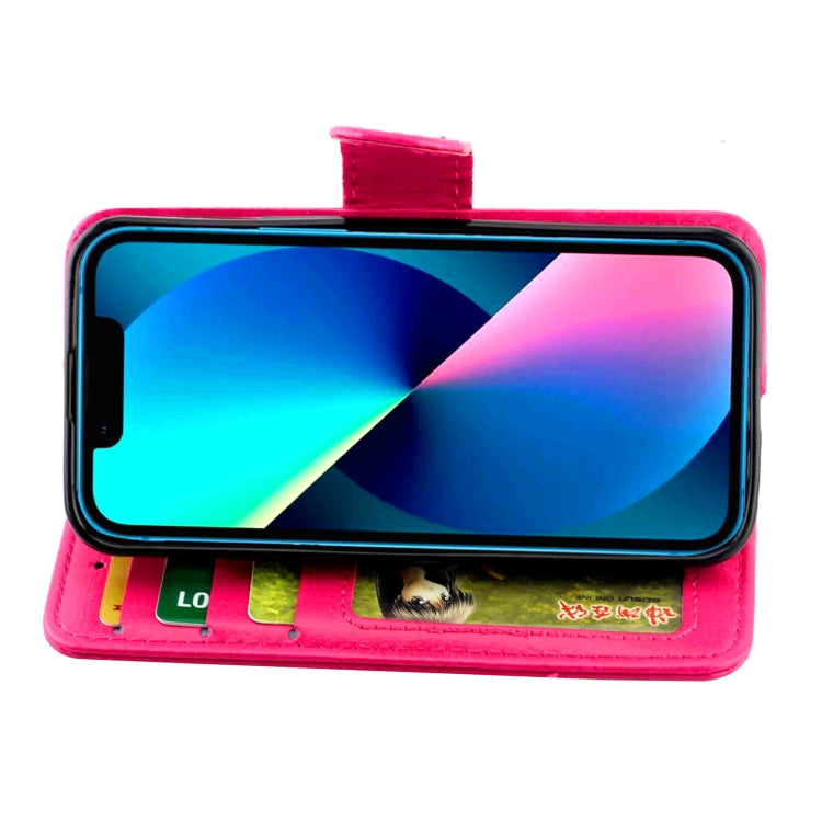 For iPhone 13 mini Crazy Horse Texture Leather Horizontal Flip Protective Case with Holder & Card Slots & Wallet & Photo Frame