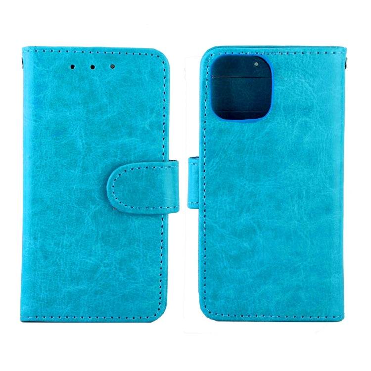 For iPhone 13 mini Crazy Horse Texture Leather Horizontal Flip Protective Case with Holder & Card Slots & Wallet & Photo Frame