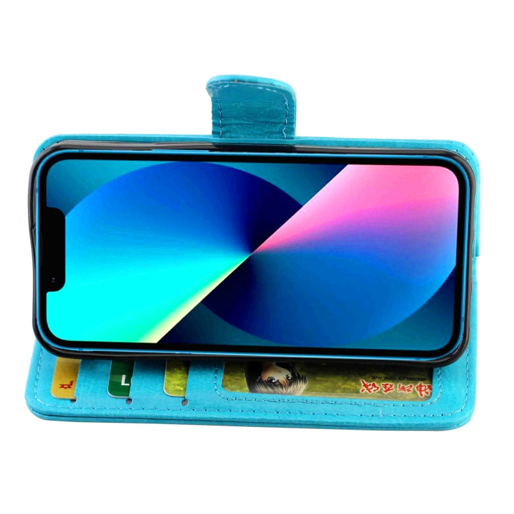 For iPhone 13 mini Crazy Horse Texture Leather Horizontal Flip Protective Case with Holder & Card Slots & Wallet & Photo Frame