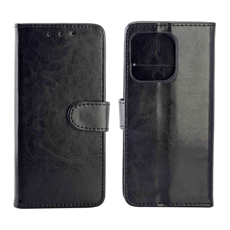 For iPhone 13 Crazy Horse Texture Leather Horizontal Flip Protective Case with Holder & Card Slots & Wallet & Photo Frame