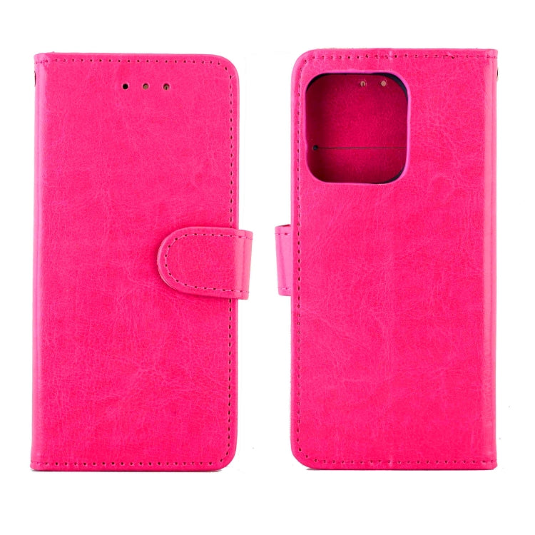 For iPhone 13 Crazy Horse Texture Leather Horizontal Flip Protective Case with Holder & Card Slots & Wallet & Photo Frame