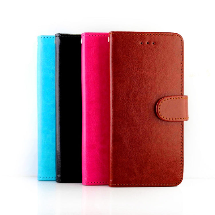 For iPhone 13 Crazy Horse Texture Leather Horizontal Flip Protective Case with Holder & Card Slots & Wallet & Photo Frame