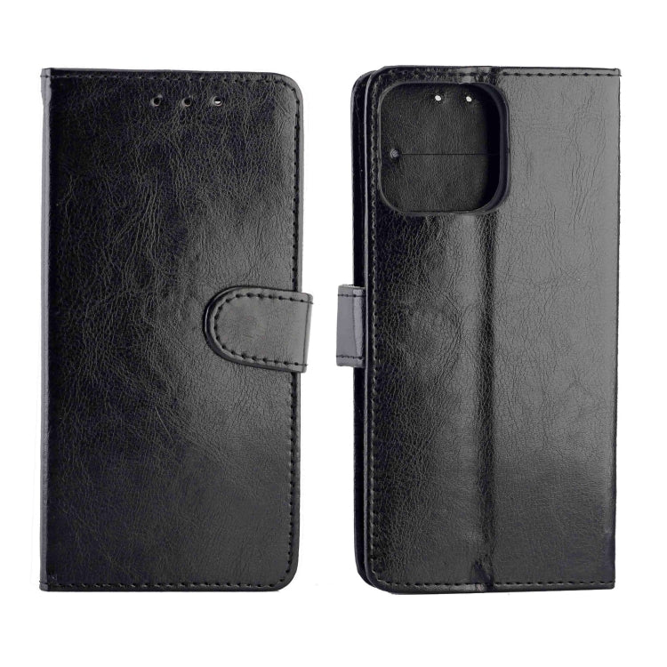 For iPhone 13 Pro Max Crazy Horse Texture Leather Horizontal Flip Protective Case with Holder & Card Slots & Wallet & Photo Frame