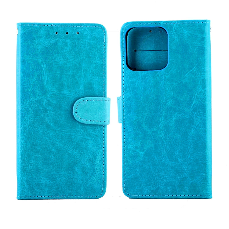 For iPhone 13 Pro Max Crazy Horse Texture Leather Horizontal Flip Protective Case with Holder & Card Slots & Wallet & Photo Frame