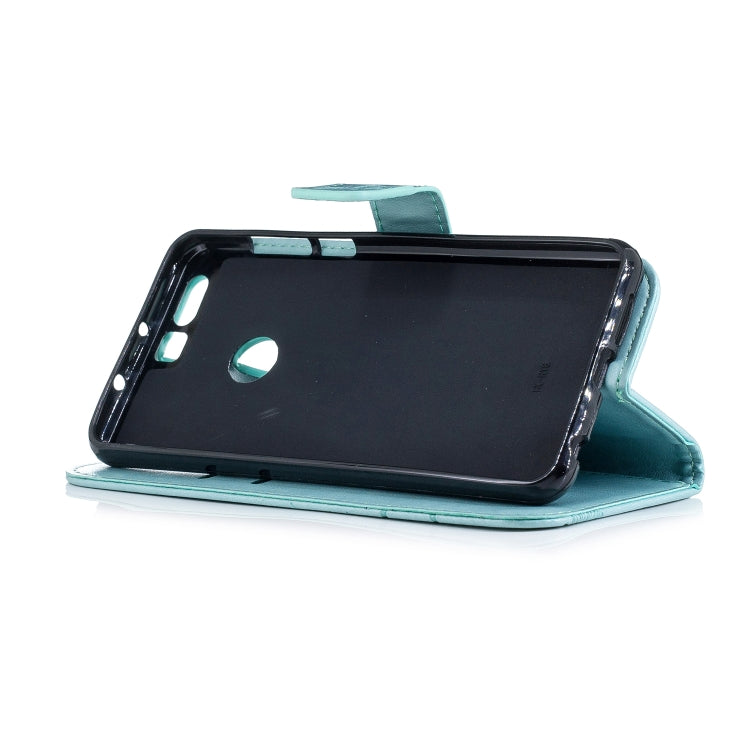 Diamond Encrusted Butterflies Love Flowers Pattern Horizontal Flip Leather Case for Huawei Honor 8  ,  withHolder & Card Slots & Wallet & Lanyard