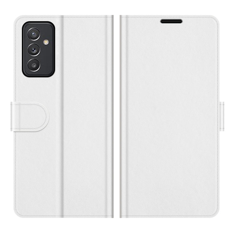 For Samsung Galaxy Quantum2 / A82 5G R64 Texture Single Horizontal Flip Protective Case with Holder & Card Slots & Wallet& Photo Frame