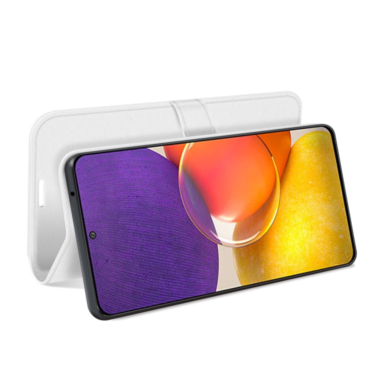 For Samsung Galaxy Quantum2 / A82 5G R64 Texture Single Horizontal Flip Protective Case with Holder & Card Slots & Wallet& Photo Frame