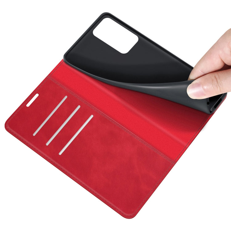 For Samsung Galaxy Quantum2 / A82 5G Retro-skin Business Magnetic Suction Leather Case with Holder & Card Slots & Wallet