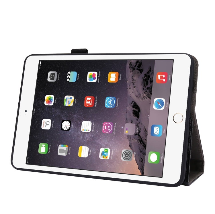For iPad mini 6 Business Horizontal Flip PU Leather Tablet Case with Two-Folding Holder & Card Slots & Pen Slot