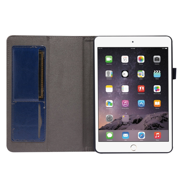 For iPad mini 6 Business Horizontal Flip PU Leather Tablet Case with Two-Folding Holder & Card Slots & Pen Slot
