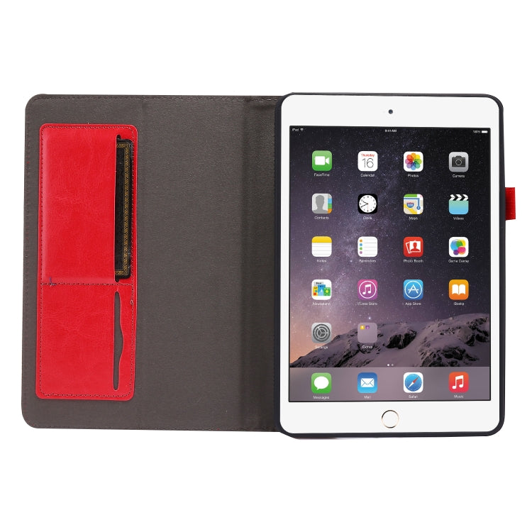 For iPad mini 6 Business Horizontal Flip PU Leather Tablet Case with Two-Folding Holder & Card Slots & Pen Slot