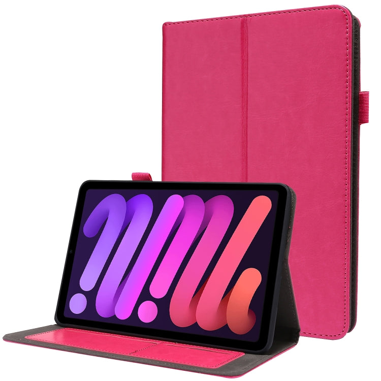For iPad mini 6 Business Horizontal Flip PU Leather Tablet Case with Two-Folding Holder & Card Slots & Pen Slot