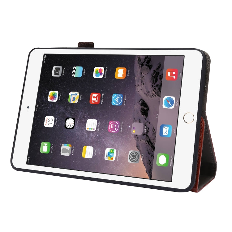 For iPad mini 6 Business Horizontal Flip PU Leather Tablet Case with Two-Folding Holder & Card Slots & Pen Slot