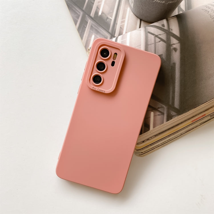 For Huawei P40 Straight Side Liquid Silicone Phone Case