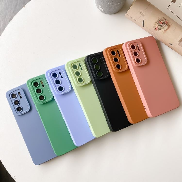 For Huawei Nova 7 Pro 5G Straight Side Liquid Silicone Phone Case