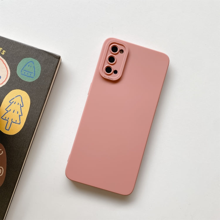 For OPPO Reno4 Straight Side Liquid Silicone Phone Case