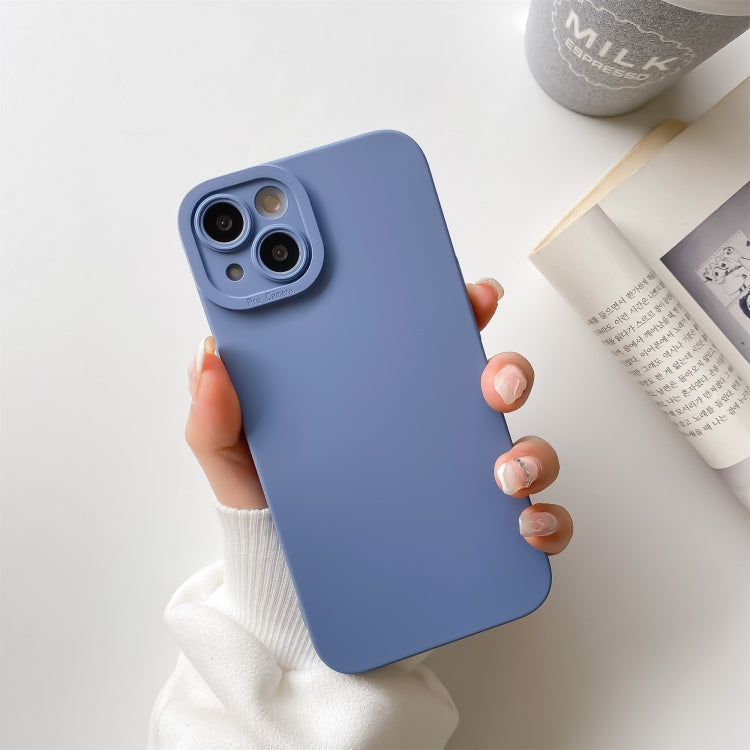 For iPhone 13 Pro Max Straight Side Liquid Silicone Phone Case