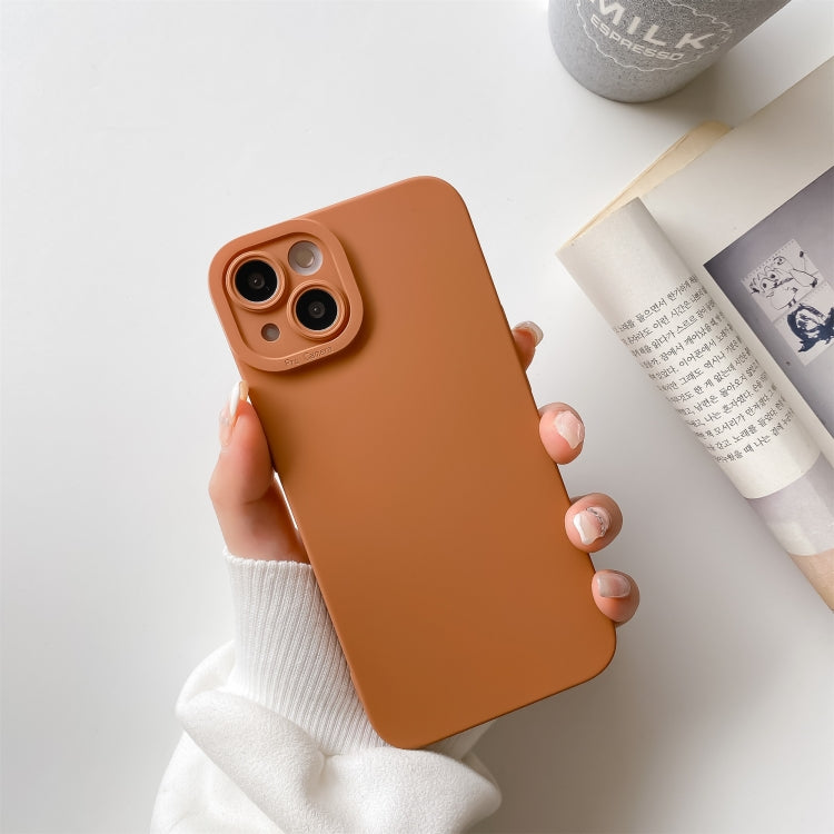 For iPhone 13 Pro Max Straight Side Liquid Silicone Phone Case
