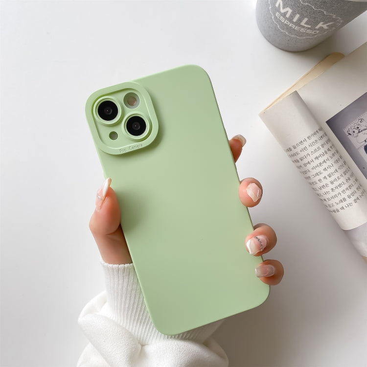 For iPhone 13 Pro Max Straight Side Liquid Silicone Phone Case