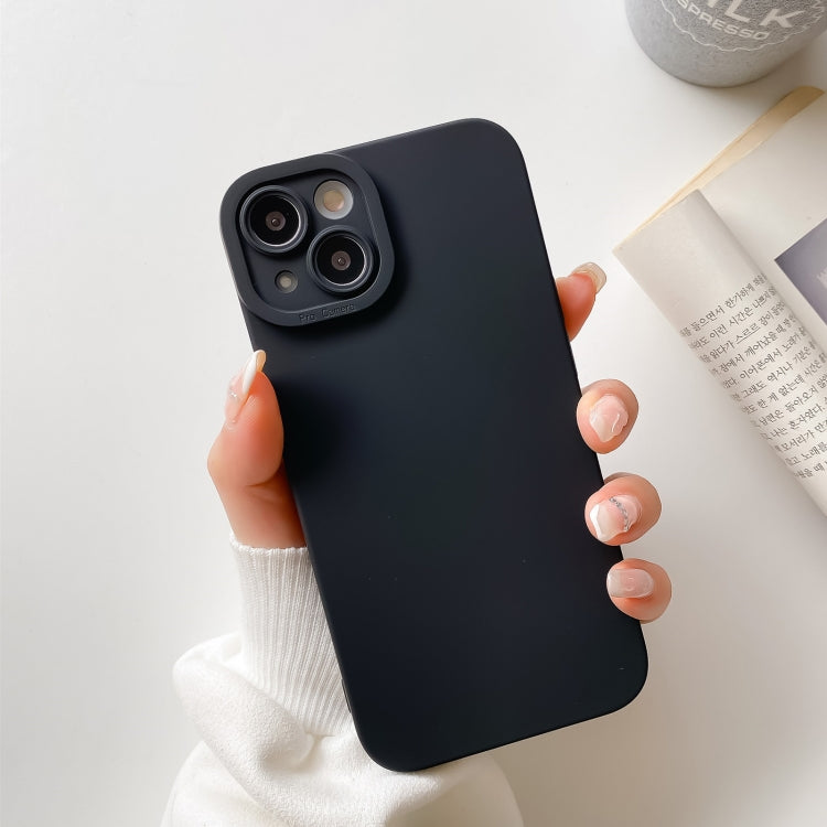 For iPhone 13 Pro Max Straight Side Liquid Silicone Phone Case