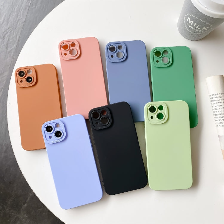 For iPhone 13 Pro Max Straight Side Liquid Silicone Phone Case