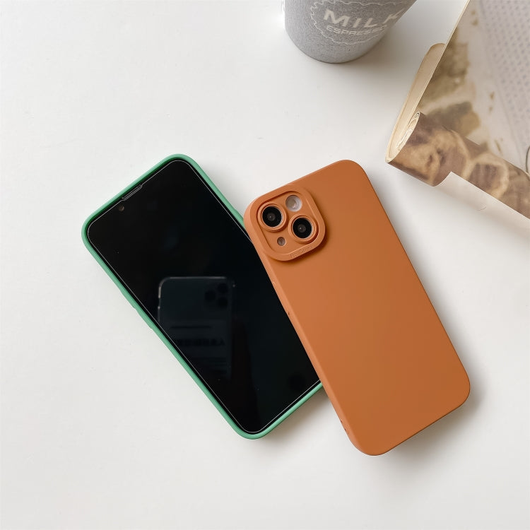 For iPhone 13 Pro Max Straight Side Liquid Silicone Phone Case