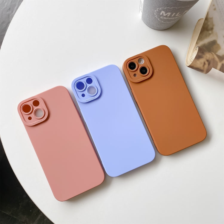 For iPhone 13 Pro Max Straight Side Liquid Silicone Phone Case