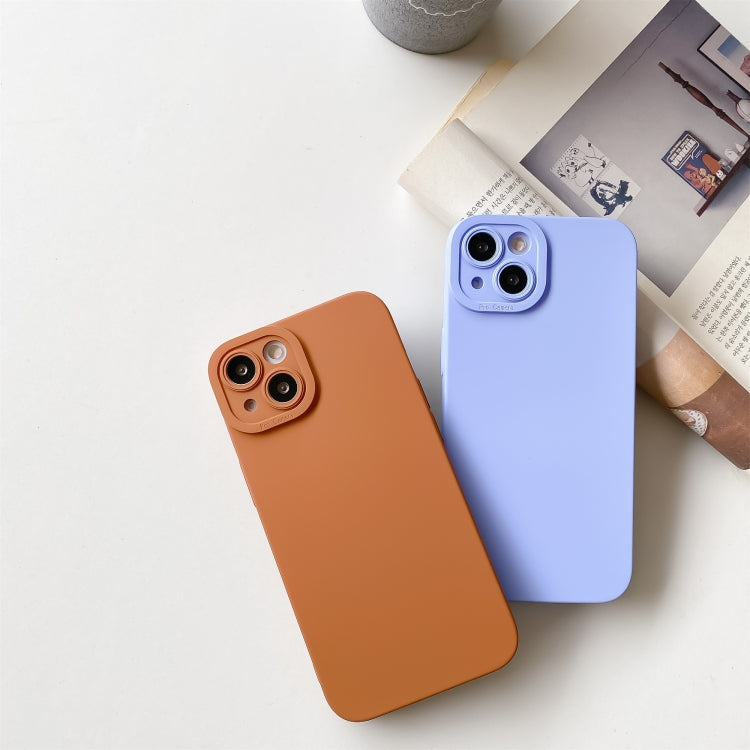 For iPhone 13 Pro Max Straight Side Liquid Silicone Phone Case