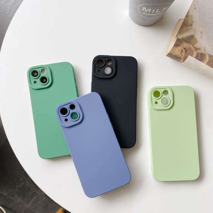 For iPhone 13 Pro Max Straight Side Liquid Silicone Phone Case