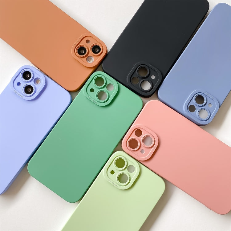 For iPhone 13 Pro Max Straight Side Liquid Silicone Phone Case