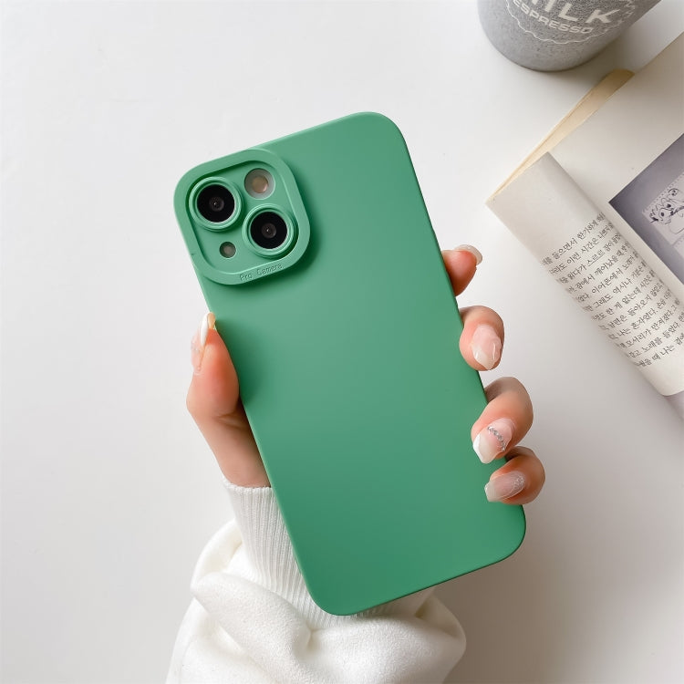 For iPhone 13 Straight Side Liquid Silicone Phone Case