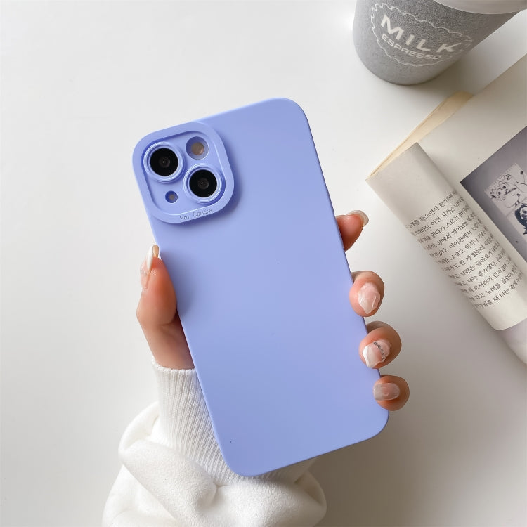 For iPhone 13 Straight Side Liquid Silicone Phone Case